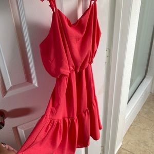 Coral pink summer dress (never worn)